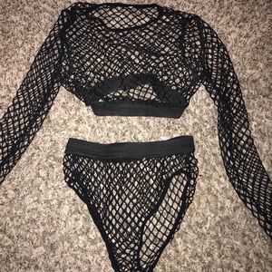 mesh two piece